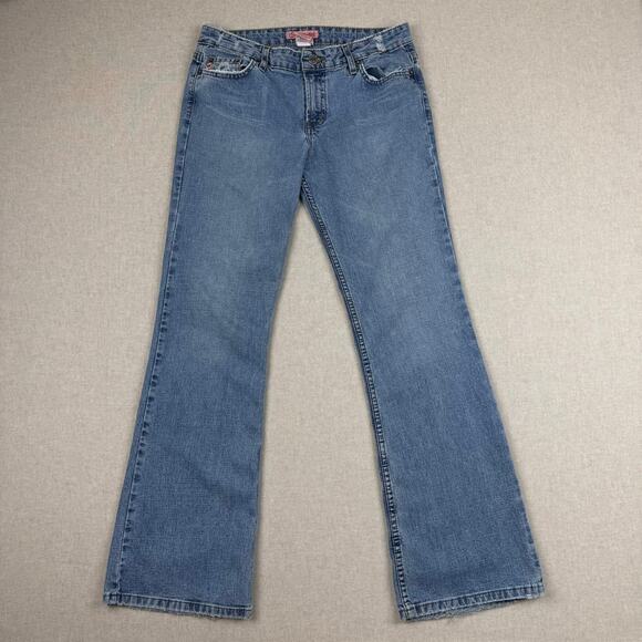 Aeropostale Bootcut Jeans Juniors 9/10 Blue Denim Vintage Y2K Fairy Grunge - Picture 5 of 11
